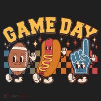 Retro Cartoon Football Game Day Tumbler thumb 3