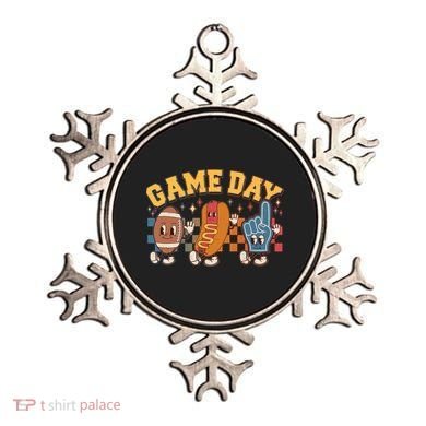 Retro Cartoon Football Game Day Ornament