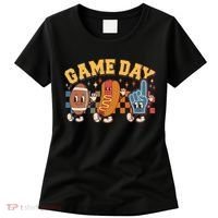 Retro Cartoon Football Game Day Women's T-Shirt thumb 0