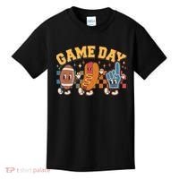 Retro Cartoon Football Game Day Kids T-Shirt thumb 0