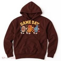 Retro Cartoon Football Game Day Hoodie thumb 0