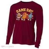 Retro Cartoon Football Game Day Cooling Performance Long Sleeve Crew thumb 0
