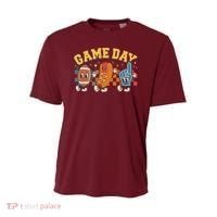 Retro Cartoon Football Game Day Youth Performance Sprint T-Shirt thumb 0