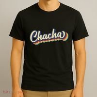 Retro Chacha FatherS Day T-Shirt thumb 3