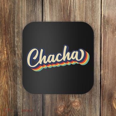 Retro Chacha FatherS Day Coaster
