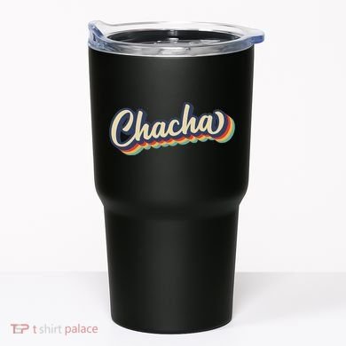 Retro Chacha FatherS Day Tumbler