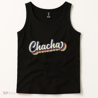 Retro Chacha FatherS Day Tank Top thumb 2