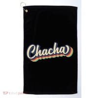 Retro Chacha FatherS Day Golf Towel thumb 0