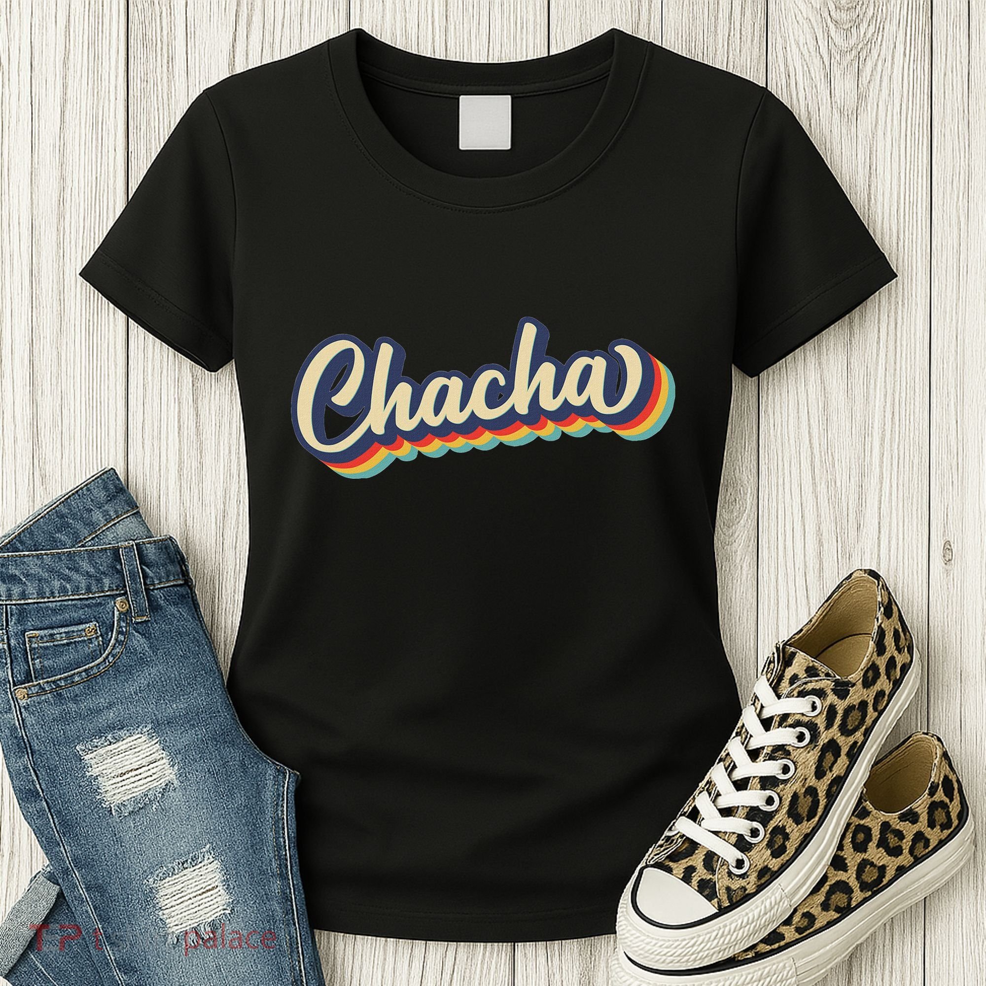Retro Chacha FatherS Day Women's T-Shirt