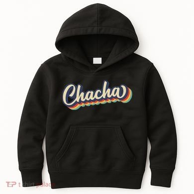 Retro Chacha FatherS Day Kids Hoodie