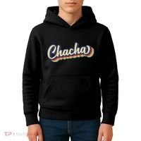 Retro Chacha FatherS Day Kids Hoodie thumb 4