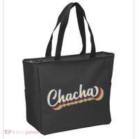 Retro Chacha FatherS Day Tote Bag thumb 2
