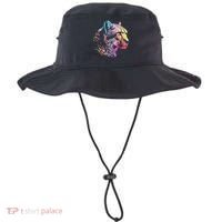 Rainbow Cheetah Face Wildlife Safari Zookeeper Zoologist Bucket Hat thumb 0