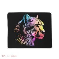 Rainbow Cheetah Face Wildlife Safari Zookeeper Zoologist Mousepad thumb 0