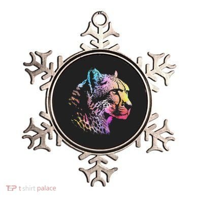 Rainbow Cheetah Face Wildlife Safari Zookeeper Zoologist Ornament