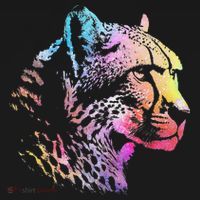 Rainbow Cheetah Face Wildlife Safari Zookeeper Zoologist Ornament thumb 1
