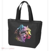 Rainbow Cheetah Face Wildlife Safari Zookeeper Zoologist Tote Bag thumb 3