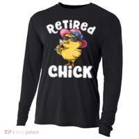 Retired Chick Funny Ladies Retired Moms Retirement Meaningful Gift Cooling Performance Long Sleeve Crew thumb 0