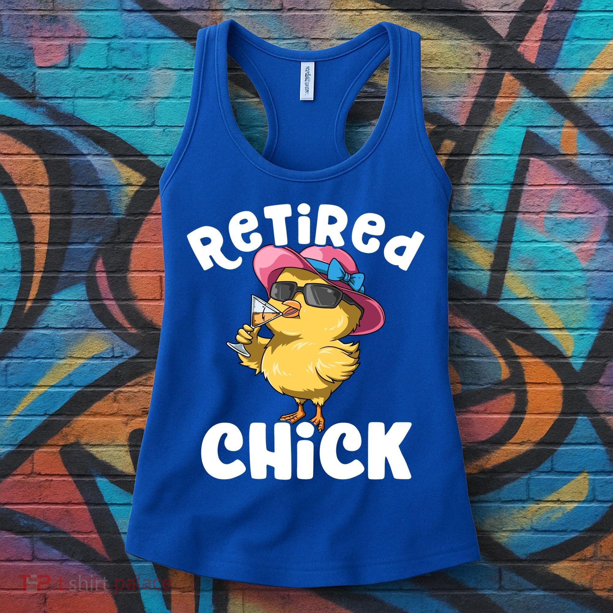Retired Chick Funny Ladies Retired Moms Retirement Meaningful Gift Women's Tank Top