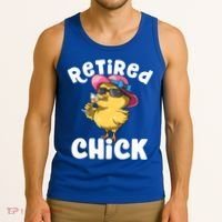 Retired Chick Funny Ladies Retired Moms Retirement Meaningful Gift Tank Top thumb 3