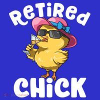 Retired Chick Funny Ladies Retired Moms Retirement Meaningful Gift Women's Long Sleeve Shirt thumb 2