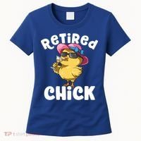 Retired Chick Funny Ladies Retired Moms Retirement Meaningful Gift Women's T-Shirt thumb 0