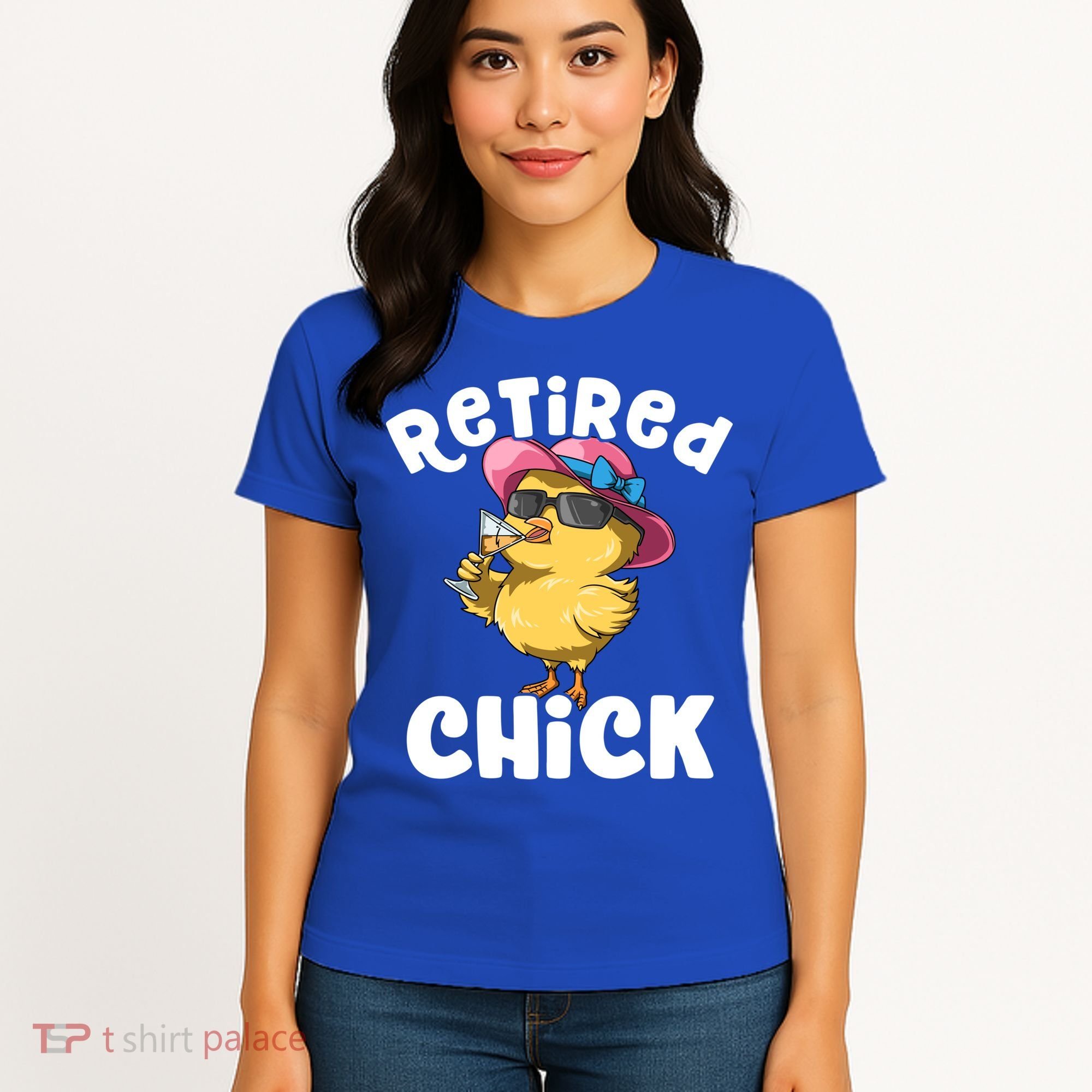 Retired Chick Funny Ladies Retired Moms Retirement Meaningful Gift Women's T-Shirt