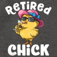 Retired Chick Funny Ladies Retired Moms Retirement Meaningful Gift Vector Backpack thumb 2