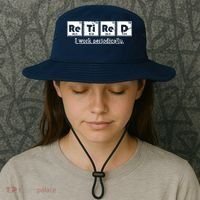 Retired Chemist Funny Gift Periodic Table Chemistry Bucket Hat thumb 3
