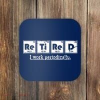 Retired Chemist Funny Gift Periodic Table Chemistry Coaster thumb 0