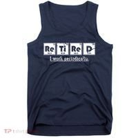 Retired Chemist Funny Gift Periodic Table Chemistry Tank Top thumb 0