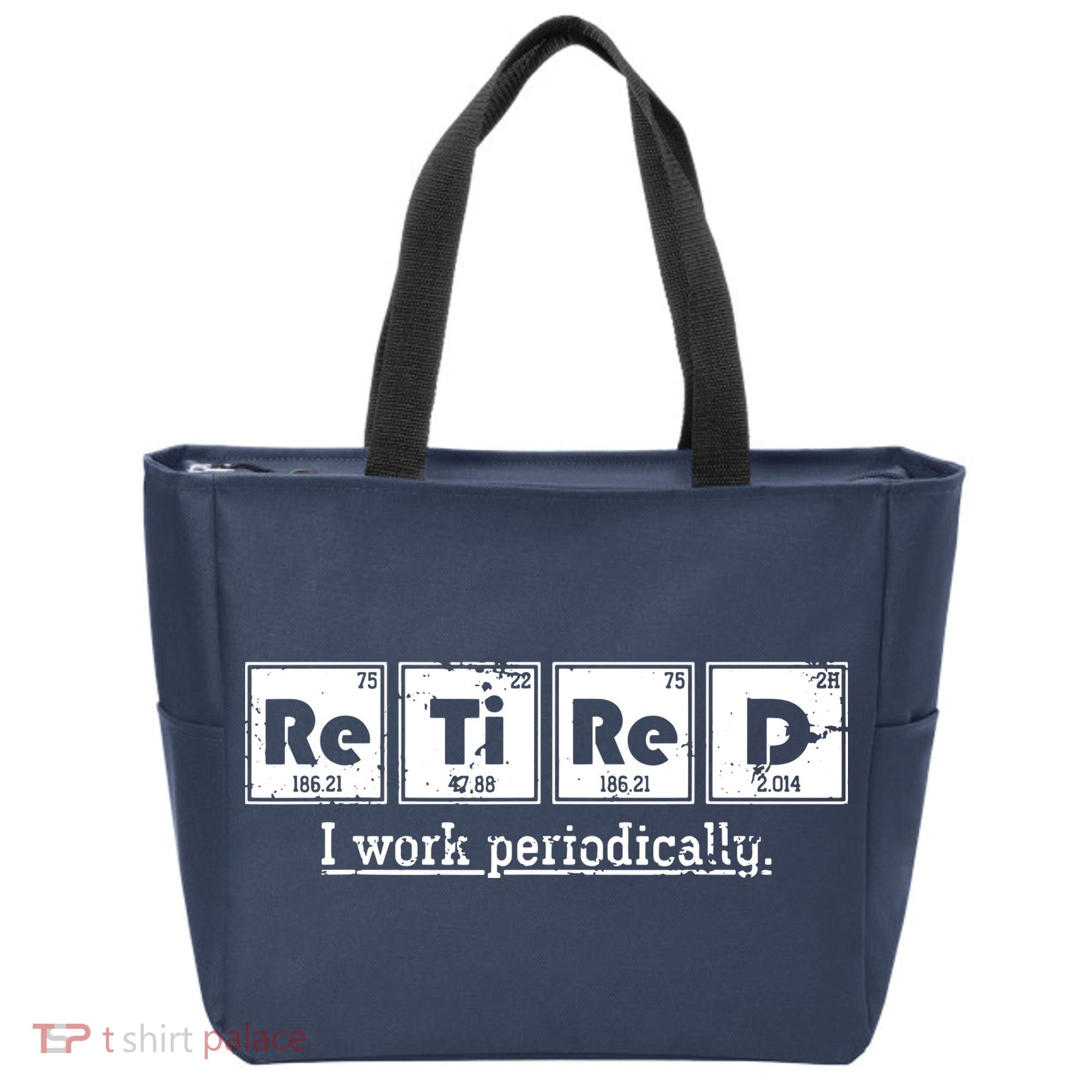 Retired Chemist Funny Gift Periodic Table Chemistry Tote Bag
