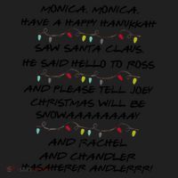 Retro Christmas Friends Monica Have A Happy Hannukah Jewish Women's Sweatshirt thumb 2