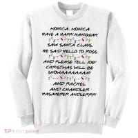 Retro Christmas Friends Monica Have A Happy Hannukah Jewish Sweatshirt thumb 0