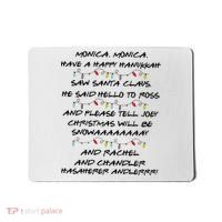 Retro Christmas Friends Monica Have A Happy Hannukah Jewish Mousepad thumb 0