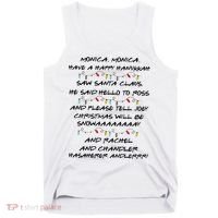 Retro Christmas Friends Monica Have A Happy Hannukah Jewish Tank Top thumb 0
