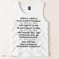 Retro Christmas Friends Monica Have A Happy Hannukah Jewish Tank Top thumb 2