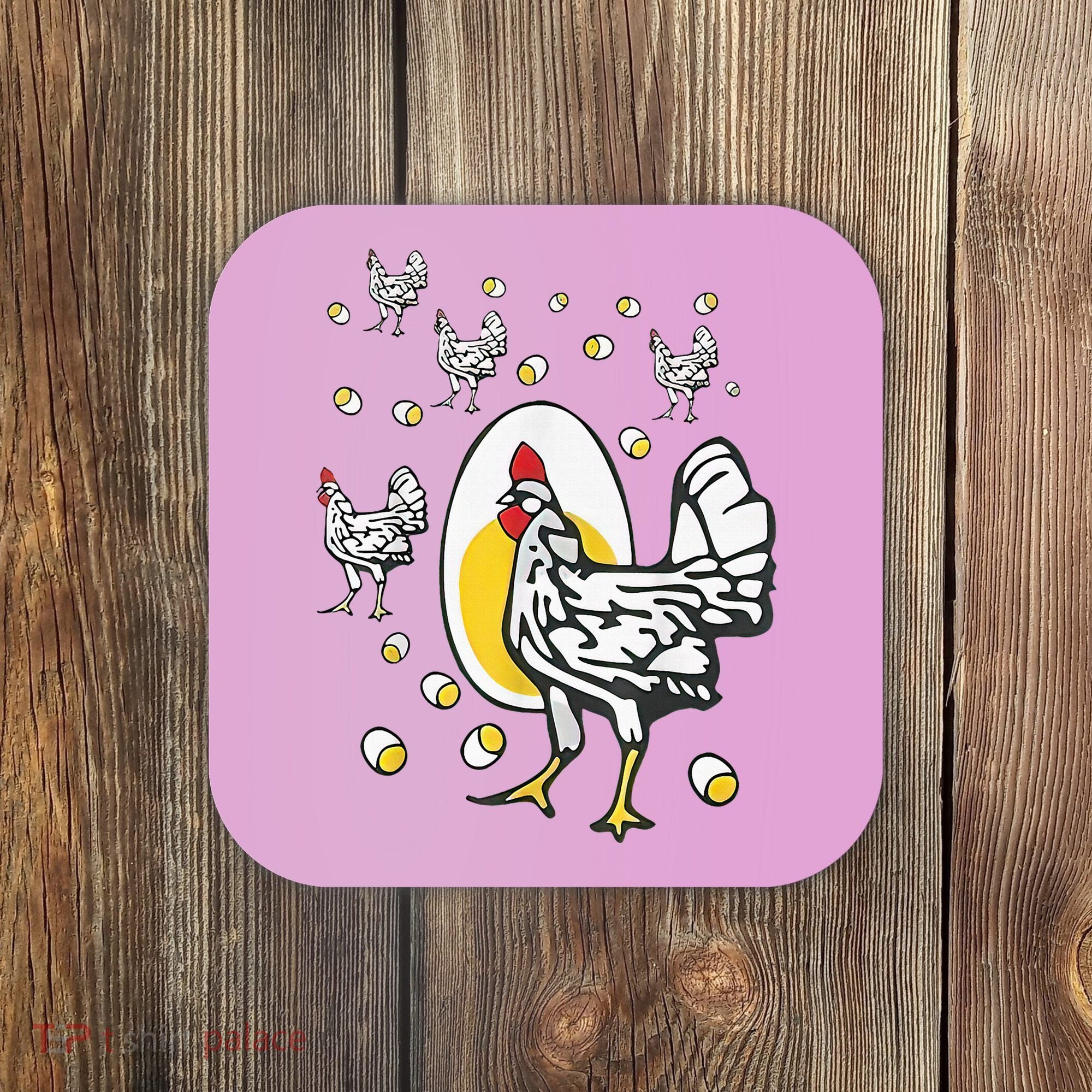Roseanne Chicken Funny Roseanne Rooster And Egg Coaster