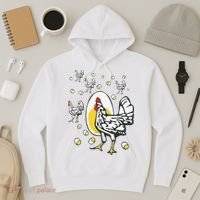 Roseanne Chicken Funny Roseanne Rooster And Egg Hoodie thumb 3