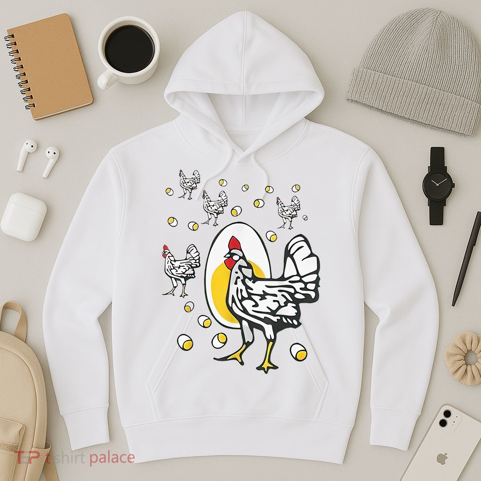 Roseanne Chicken Funny Roseanne Rooster And Egg Hoodie
