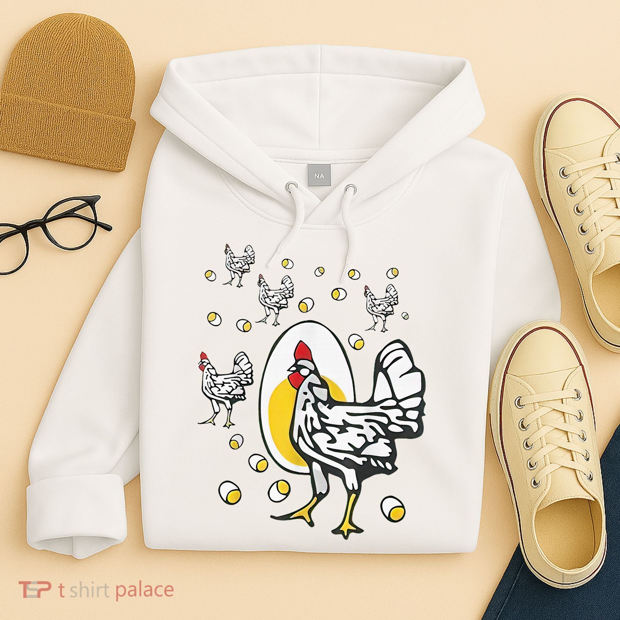 Roseanne Chicken Funny Roseanne Rooster And Egg Hoodie