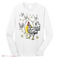 Roseanne Chicken Funny Roseanne Rooster And Egg Long Sleeve Shirt thumb 0