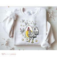 Roseanne Chicken Funny Roseanne Rooster And Egg Sweatshirt thumb 2