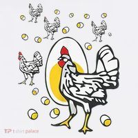 Roseanne Chicken Funny Roseanne Rooster And Egg T-Shirt thumb 7
