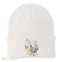 Roseanne Chicken Funny Roseanne Rooster And Egg Beanie thumb 0