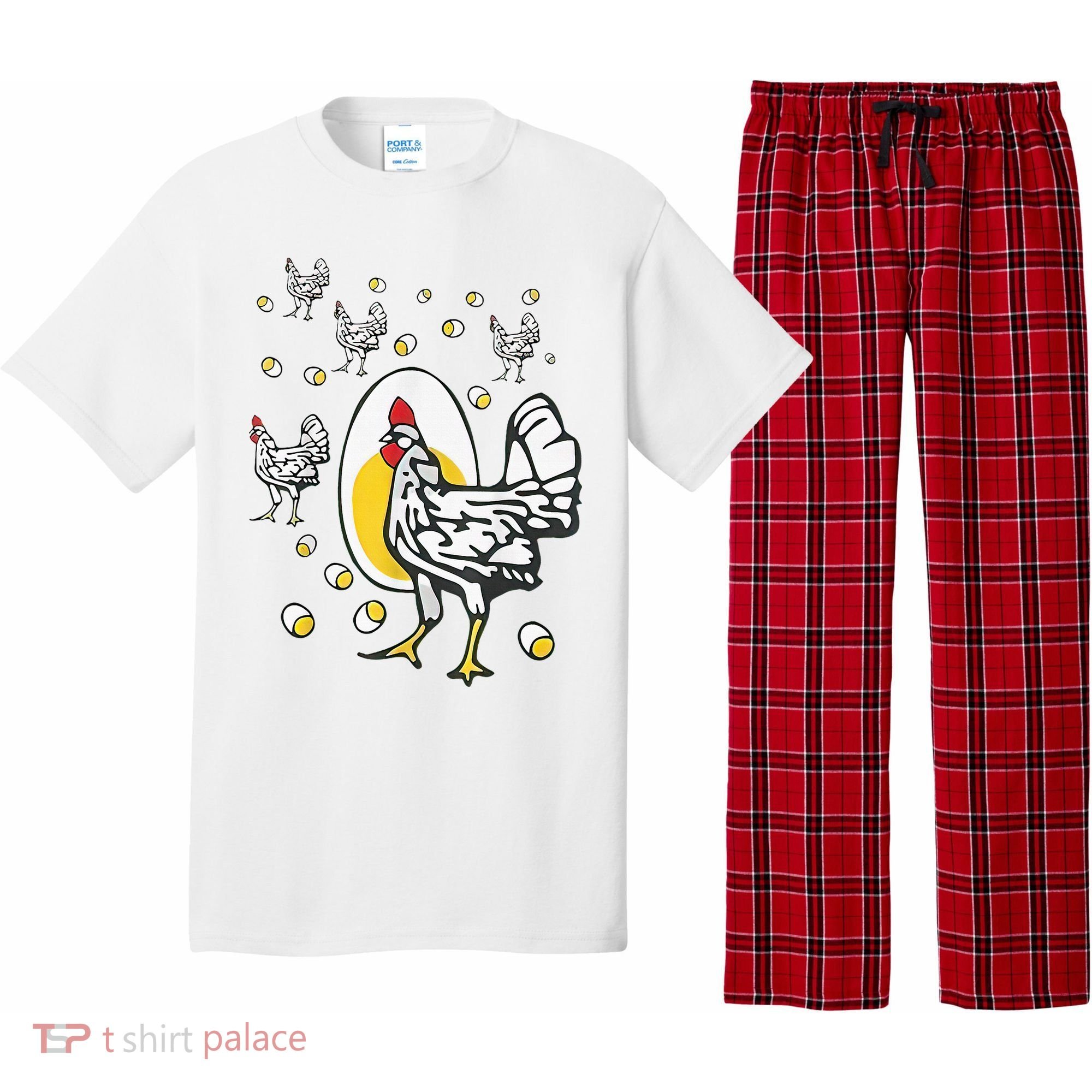 Roseanne Chicken Funny Roseanne Rooster And Egg Pajama Set