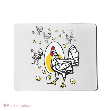 Roseanne Chicken Funny Roseanne Rooster And Egg Mousepad