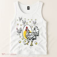 Roseanne Chicken Funny Roseanne Rooster And Egg Tank Top thumb 2