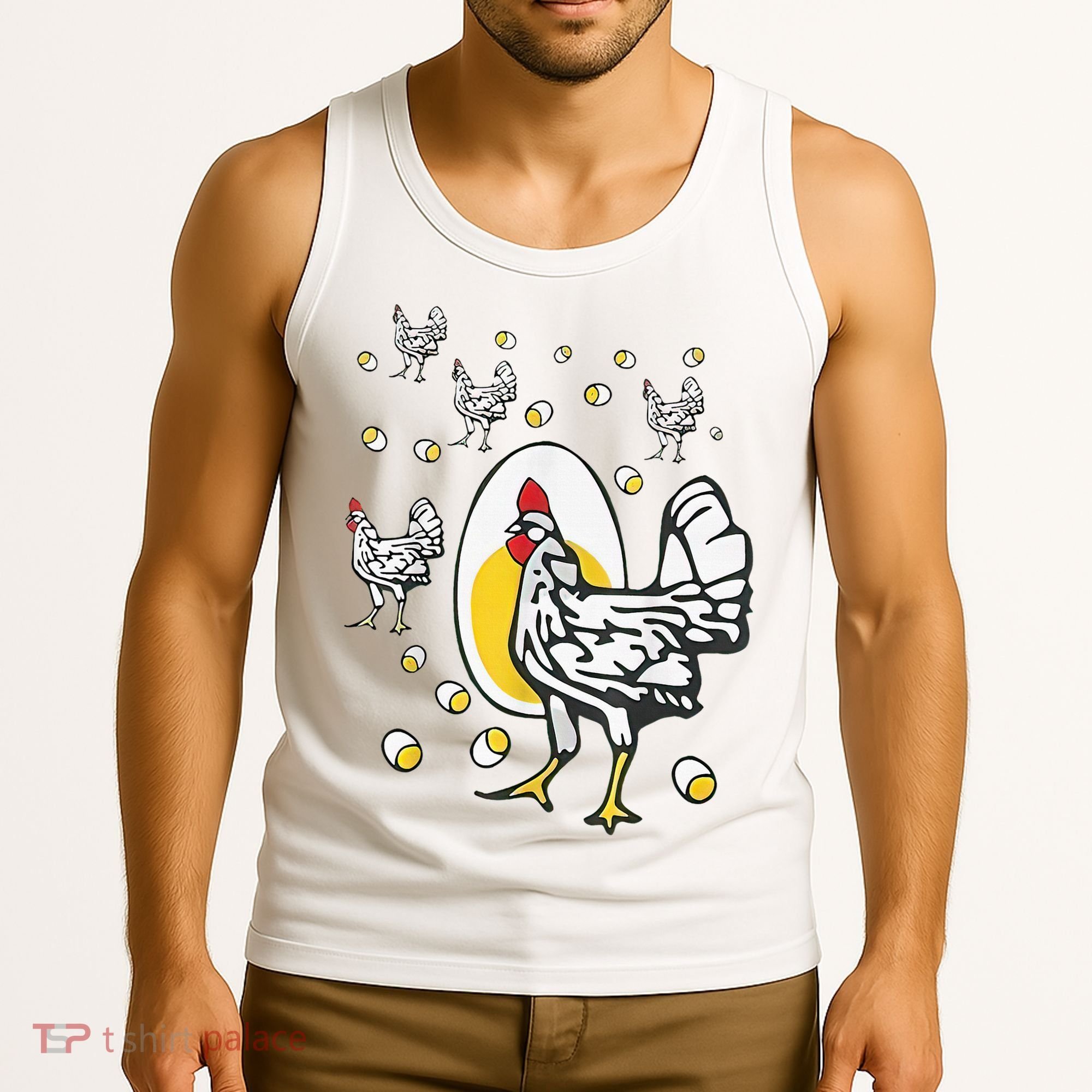 Roseanne Chicken Funny Roseanne Rooster And Egg Tank Top