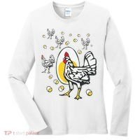 Roseanne Chicken Funny Roseanne Rooster And Egg Women's Long Sleeve Shirt thumb 0